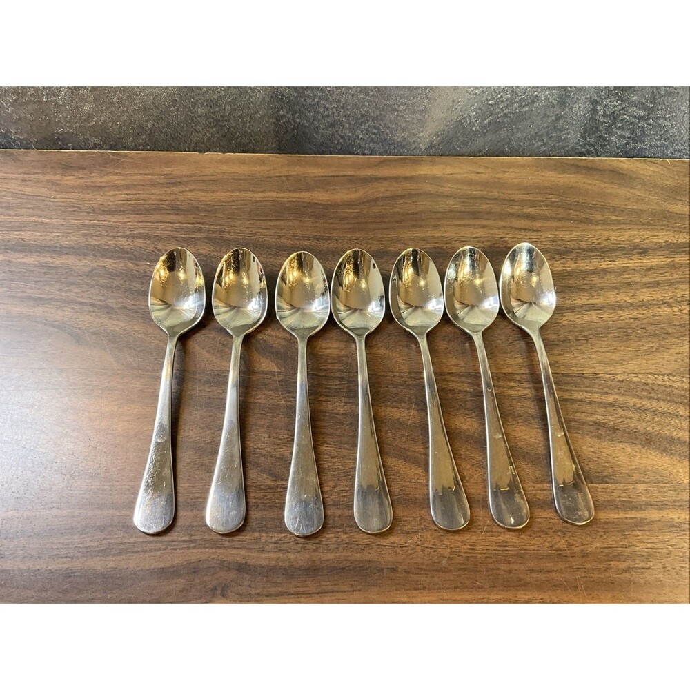 Splendide Lot Of 7 18/10 Satin Stainless (7) Tablespoons